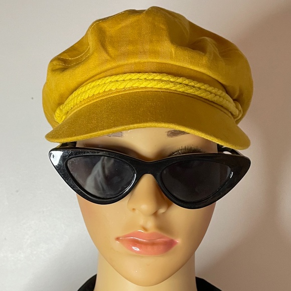 HP 💕chic street style classic Brixton mustard fisherman cap worn once! Size XS - Picture 2 of 12